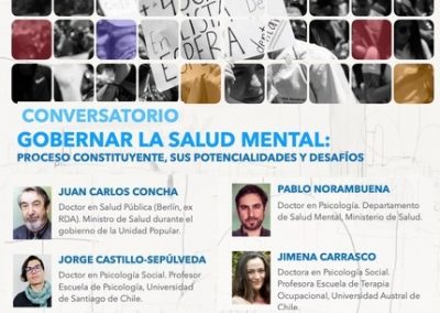 Escuela de Psicología Usach realiza Conversatorio, “Gobernar la salud mental: proceso constituyente, sus potencialidades y desafíos”